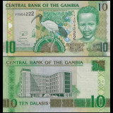 Nota da Gambia 10 Dalasis 2013 Pick #26 UNC