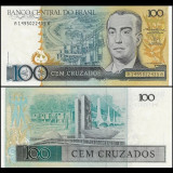 Nota do Brasil 100 Cruzados 1987 Pick #211b