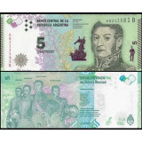 Nota da Argentina 5 Pesos de 2015 Pick #359 UNC