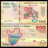 Nota do Burundi 500 Francos 2023 Pick #50c UNC