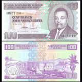 Nota do Burundi 100 Francos 2024 Pick #44c UNC