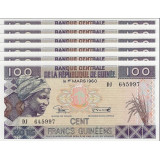 Nota da Republica da Guiné 100 Francos 2015 Pick #A47 UNC