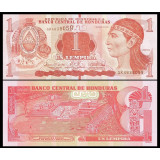 Nota das Honduras 1 Lempira de 2022 Pick # 96e UNC