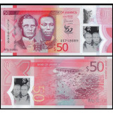 Nota da Jamaica 50 Dollars 2022 Polymer Pick # W96 UNC