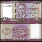 Nota da Liberia 20 Dollars 2022 Pick # W39 UNC
