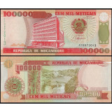 Nota de Moçambique 100000 Meticais 1993 Pick # 139 UNC