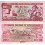Nota de Moçambique 1000 Meticais 1983 Pick # 132a UNC