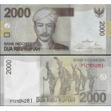 Nota da Indonesia 2000 Rupiah 2016 Pick #148h UNC