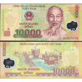 Nota do Vietname 10000 Dong 2006 Pick # 119a Polymer UNC