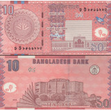 Nota do Bangladesh 10 Taka 010 Pick # 47c UNC