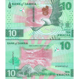 Nota da Zâmbia 10 Kwacha 2024 Pick # W62 UNC