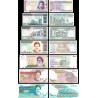 Lote de 7 Notas do Irão 2003/2015 Set Completo UNC