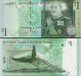 Nota de Tonga 1 Pa´anga 2014 Pick #37 UNC