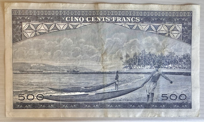 Guiné - 500 Francs (1960) - Pick #14a - Primeira Emissão Independente