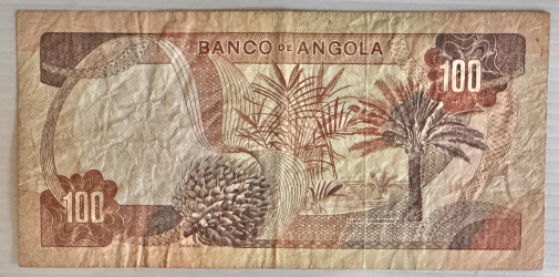 100 Escudos (1972) - Marechal Carmona - Banco de Angola Pick #101