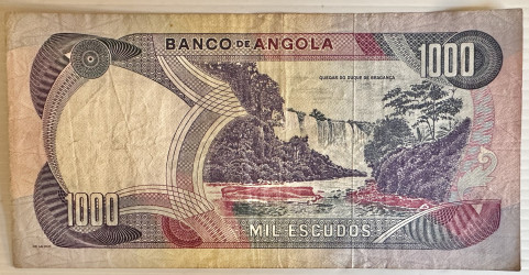 Angola - 1000 Escudos (1972) - Marechal Carmona - Banco de Angola Pick #103 (83992)