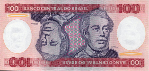 Brasil - 100 Cruzeiros 1984 - Duque de Caxias Pick #198b