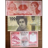 Lote 20 billetes Nuevos UNC de todo el Mundo (L1)
