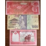Lot 20 billets Neufs UNC du monde entier (L1)