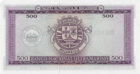 Moçambique - 500 Escudos (1967) - Caldas Xavier - Pick #118 - UNC