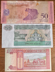 Lot 20 New UNC Banknotes from all over the World (L1)