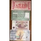 Lote 20 billetes Nuevos UNC de todo el Mundo (L1)