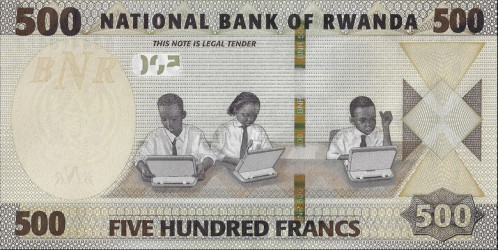 Ruanda - 500 Francos (2019) - Educação e Infraestrutura - Pick #W42 - UNC
