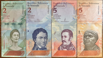 Venezuela - Lote de 8 Notas (2016-2017) - 2 a 2000 Bolívares Soberanos - UNC