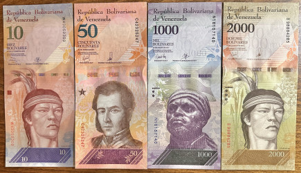 Venezuela - Lote de 8 Notas (2016-2017) - 2 a 2000 Bolívares Soberanos - UNC