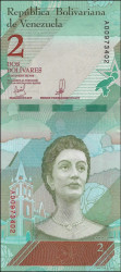 Venezuela - 2 Bolívares (2018) - Josefa Camejo e Papagaio - Pick #101 - UNC