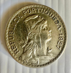 1 Escudo 1927 - Alpaca (Estado A-UNC)
