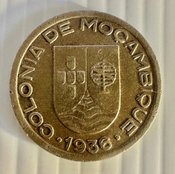 50 Centavos 1936 - Colónia de Moçambique KM# 71 MBC+