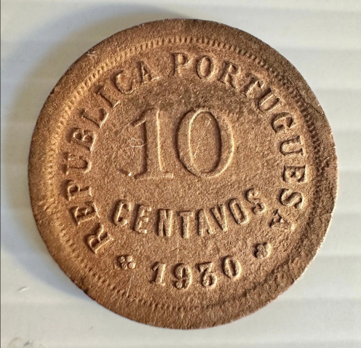 10 Centavos 1930 - Portugal KM# 576 BC Data Dificil