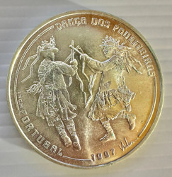 1000 Escudos 1997 - Dança dos Pauliteiros (Prata) KM# 698 UNC