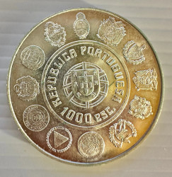 1000 Escudos 1997 - Dança dos Pauliteiros (Prata) KM# 698 UNC