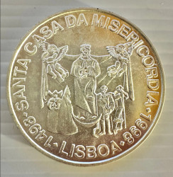 1000 Escudos 1998 - 500 Anos da Santa Casa da Misericórdia (Prata) KM# 715 UNC