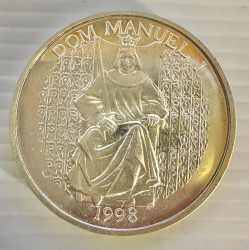 1000 Escudos 1998 - D. Manuel I (Prata) KM# 711 UNC