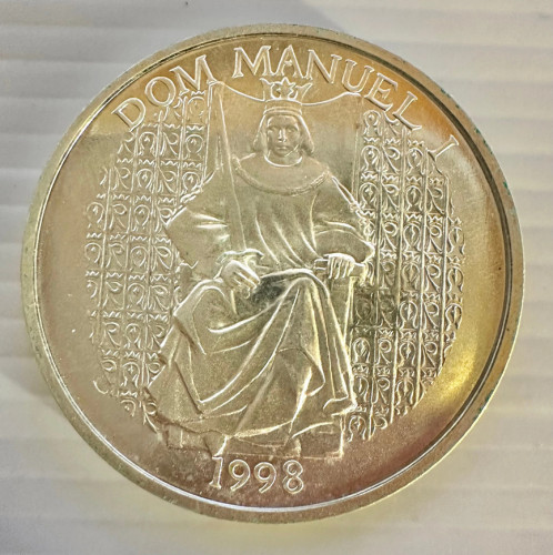 1000 Escudos 1998 - D. Manuel I (Prata) KM# 711 UNC
