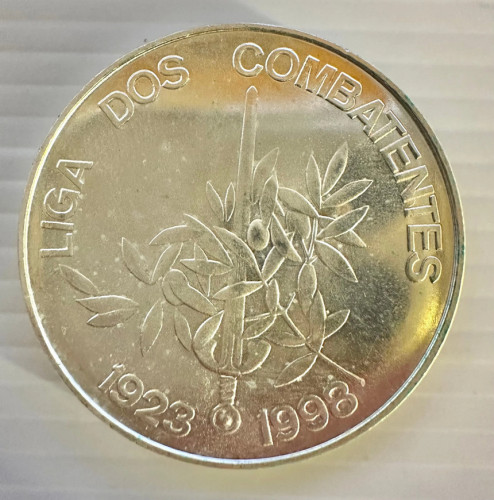 1000 Escudos 1998 - 75 Anos da Liga dos Combatentes (Prata) KM# 713 UNC