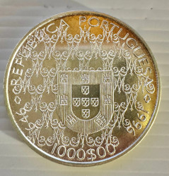 1000 Escudos 1996 - Nossa Senhora da Conceição (Prata) KM# 685 UNC