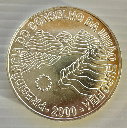 1000 Escudos 2000 - Presidência do Conselho da União Europeia (Prata) KM# 725 UNC