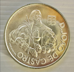 1000 Escudos 2000 - D. João de Castro (Prata) KM# 726 UNC