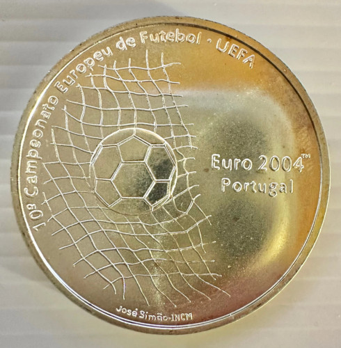 1000 Escudos 2001 - Euro 2004 (Prata) KM# 733 UNC