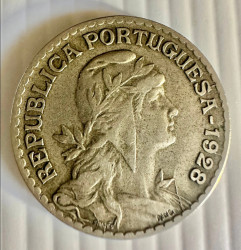 1 Escudo 1928 - Alpaca KM# 574 MBC