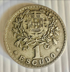 1 Escudo 1928 - Alpaca KM# 574 MBC