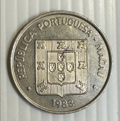 5 Patacas 1983 - Macau - Cupro-Niquel KM# 24 A-UNC