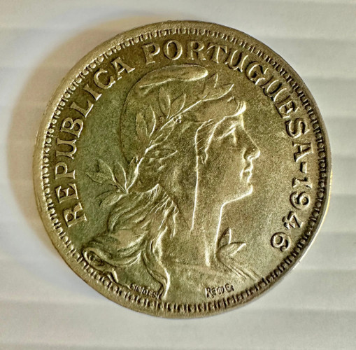 50 Centavos 1946 - Portugal - Alpaca KM# 577 MBC+