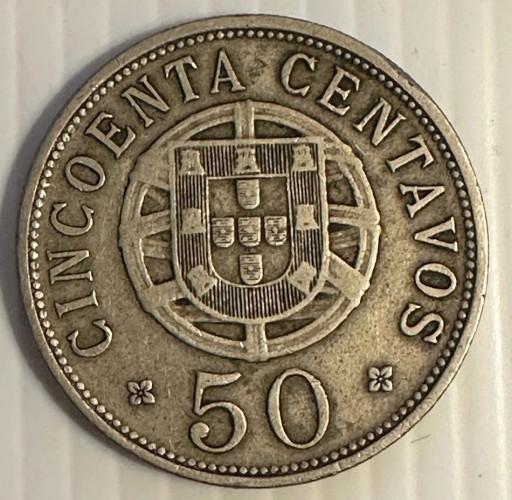 Angola 1927 – 50 Centavos (República Portuguesa) KM# 69 – Escassa MBC+