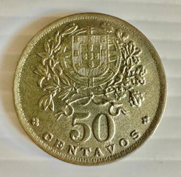 50 Centavos 1947  (República Portuguesa) KM# 578 – Alpaca