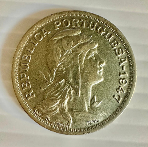 50 Centavos 1947  (República Portuguesa) KM# 578 – Alpaca